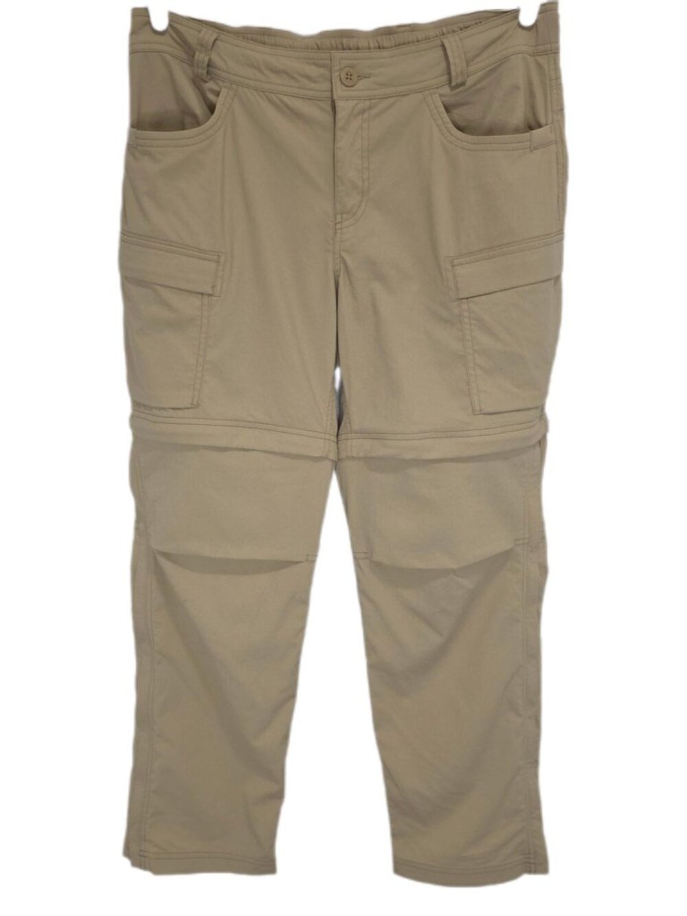 1426 REI Outdoor Nylon Straight Leg Flat Front Zip-Off Pants Sz.14 Womens